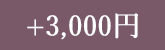 +3,000円